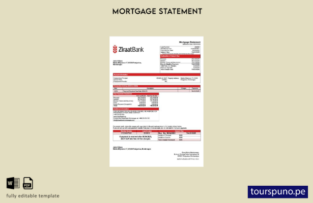listo para imprimir Montenegro Ziraat Bank Montenegro extracto de hipoteca Plant